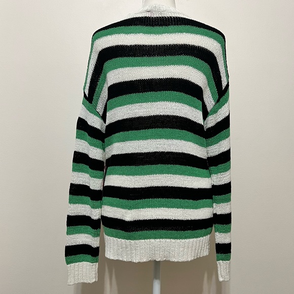 NET Vince Camuto Striped Sweater Preppy Nautical Casual - Picture 5 of 9